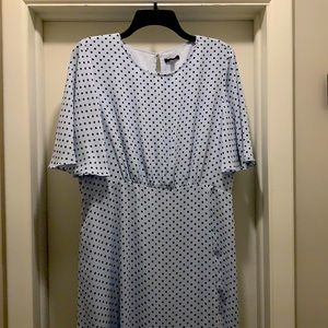 Pale Blue Polka Dot Dress